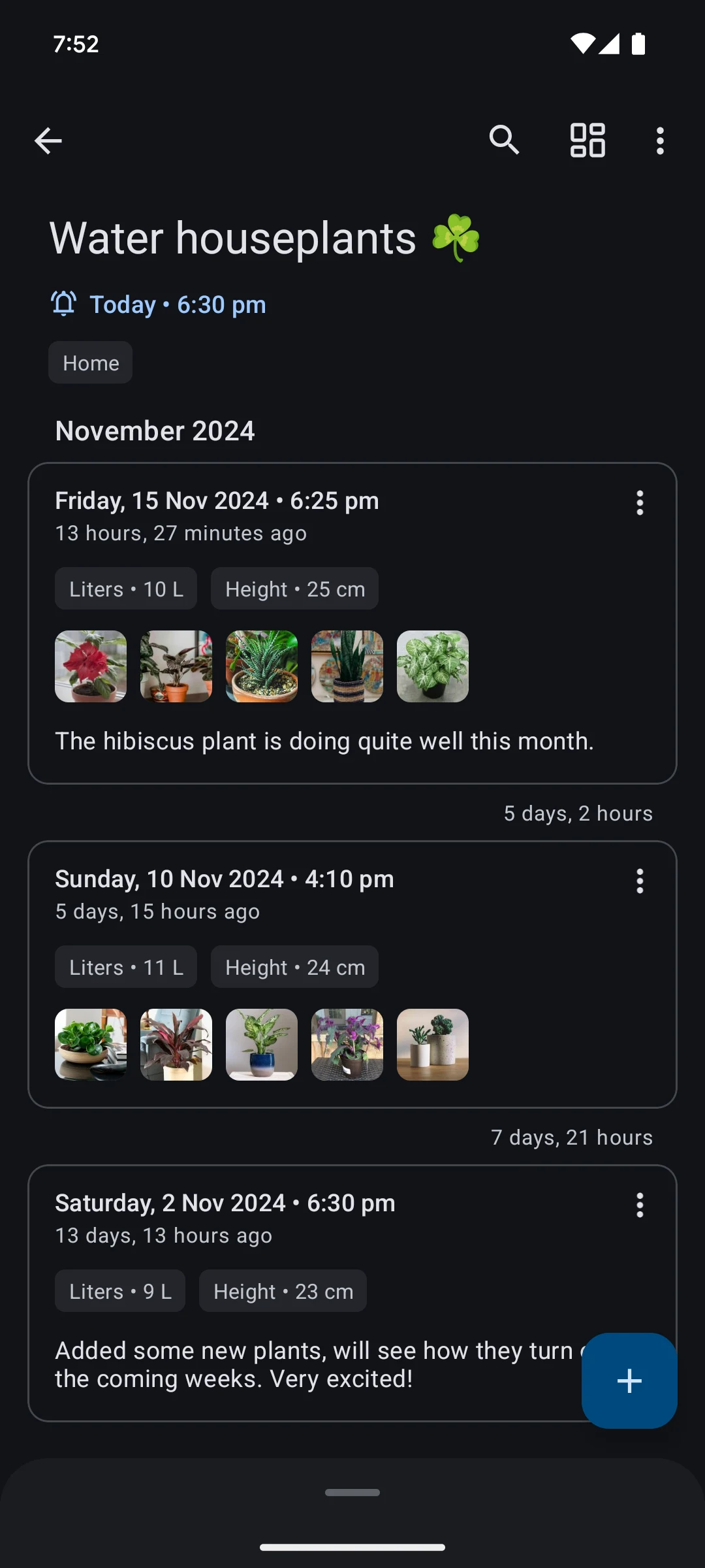 TimeJot - Event timeline log screenshot