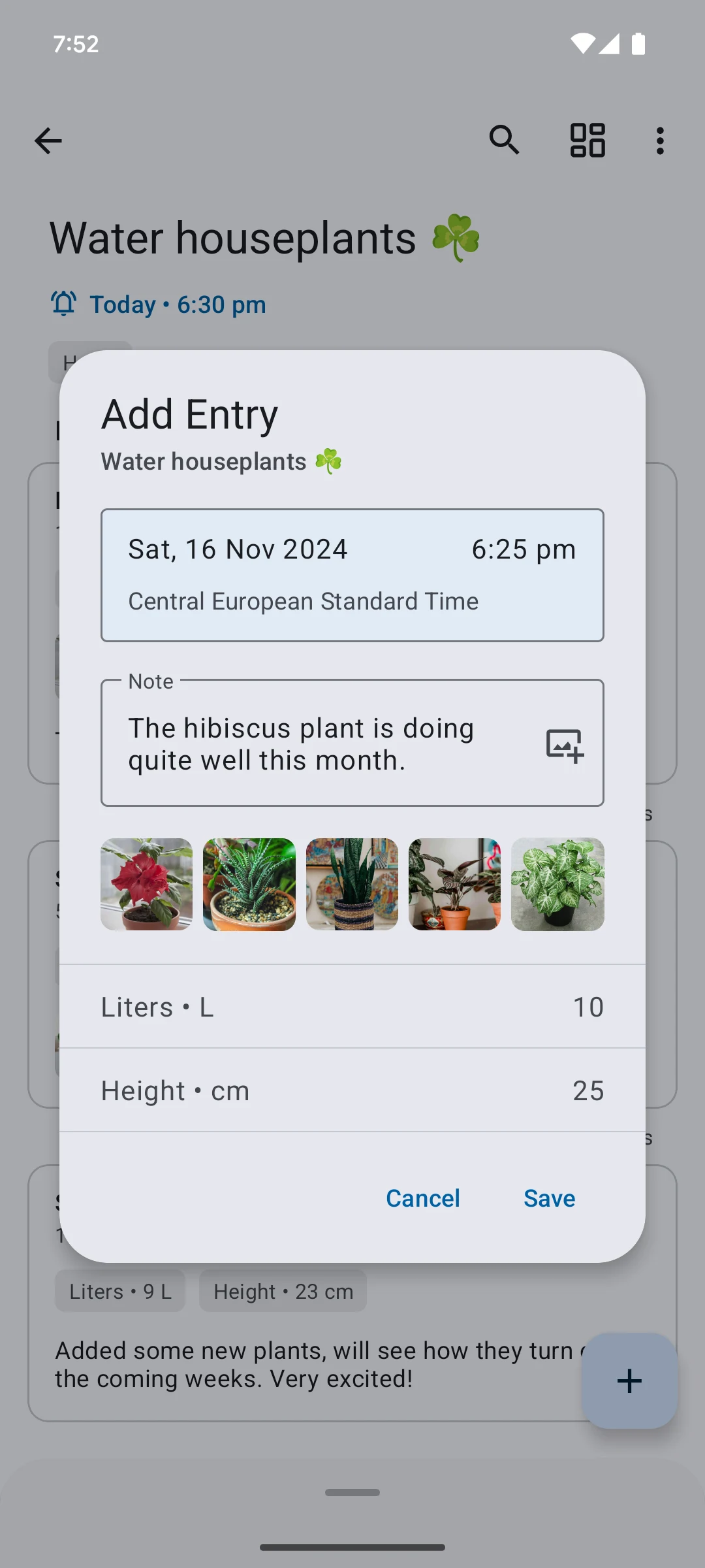 TimeJot - Event timeline log screenshot